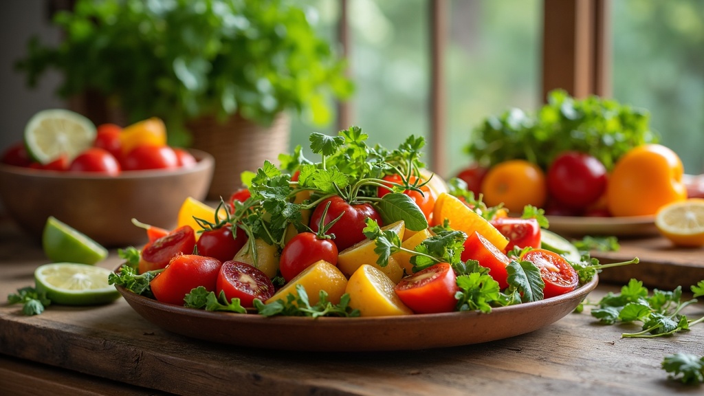 colorful plant-based meal